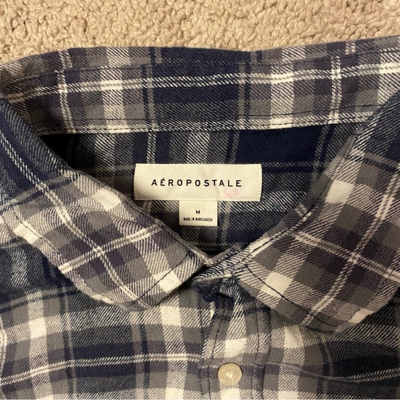Blue Button Up flannel - Picture 5 of 5